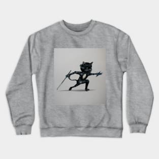 Ninja cat Crewneck Sweatshirt